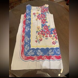 Vintage handmade tablecloth dress, EUC